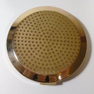 Vintage Mid Century Modern Stratton England Powder Compact Mirror Cosmetics Gold